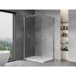 MEXEN/S - Mist-B sprchový kout dveře křídlové 75 x 90, transparent, chrom 8A2T-075-090-01-00