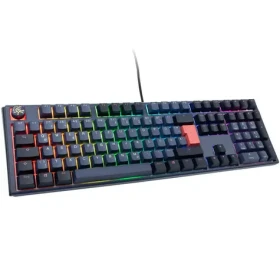 Ducky One 3 Cherry MX-Red modrá / herní klávesnice / podsvícená / mechanická / drátová USB-C / DE (DKON2108ST-RDEPDCOVVVC2)