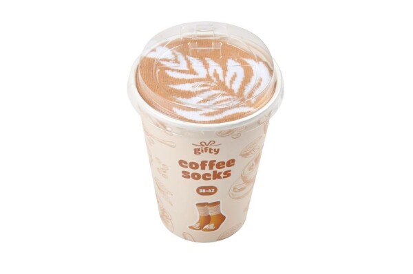 Gifty - Ponožky 38-42 Gifty - COFFEE LATTE