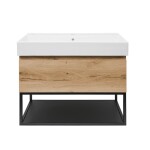 Koupelnová skříňka s umyvadlem SAT B-WAY 59x30x45 cm dub mat BWAY60OAKFU2 BWAY60OAKFU2