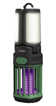 SBS WILD gear / Svítilna proti komárům a powerbanka / 3000 mAh / noční světlo / černá