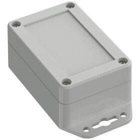 TRU COMPONENTS TC-10860420 Přírubové pouzdro 90 x 60 x 39.90 polykarbonát světle šedá 1 ks