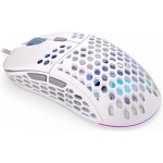 Endorfy LIX Plus bílá / optická / drátová / herní / 19000 dpi / PAW3370 / 6 tlačítek / RGB / Kailh GM8.0 / USB / 1.8m (EY6A003)