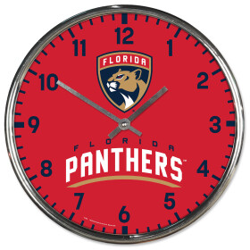 Wincraft Hodiny Florida Panthers NHL Chrome Clock