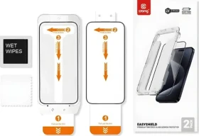 Crong EasyShield 2-Pack / Ochranné sklo / Apple iPhone 15 / 2 ks / Tvrzené sklo (CRGES2PIP1561)
