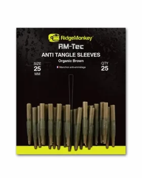 RidgeMonkey Převlek Connexion Anti Tangle Sleeves Organic Brown Short 25ks (RMT110)
