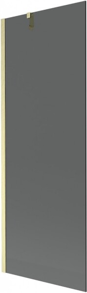 MEXEN/S - Next vanová zástěna FIX 70 x 150, grafit, zlatá kartáčovaná 895-070-000-00-40-55