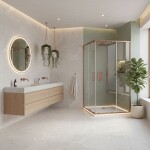 REA/S - Sprchový kout City 80x100 Brush Copper Se sprchovou vaničkou Savoy KPL-K6981
