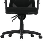 Židle kancelářská, nastavitelný podhlavník, potah černá síťovina mesh, mechanika permanent kontakt