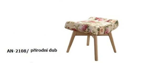 Podnožka Pik 2108 Provedení: Podnožka, Nožičky: Bílé, látka: AN 2108