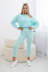 Set mikina top legíny mint UNI