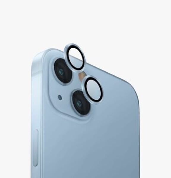 Uniq Optix hliníkové ochranné sklo na čočku fotoaparátu pro Appple iPhone 15/15 Plus Mist blue (blue) (8886463686102)