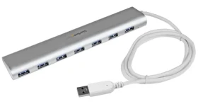 StarTech USB 3.0 Hub 7 portů / USB rozbočovač / USB 3.2 Gen 1 / s napájecím adaptérem / hliníkové tělo (ST73007UA)