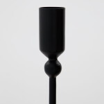 House Doctor Zapichovací svícen Folk Black 15 cm, černá barva, kov