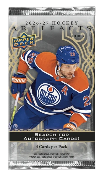 Hokejové karty NHL 2026-27 Upper Deck Artifacts Hockey Hobby Balíček