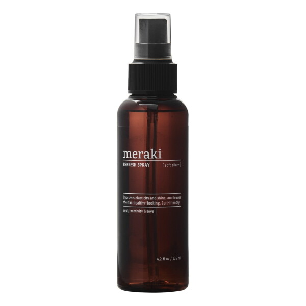 Meraki Osvěžující sprej na vlasy Soft Allure 125 ml, hnědá barva, plast