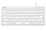 A4tech FBX51 bílá / Nízkoprofilová klávesnice / CZ layout / USB-A (FX51-WH)