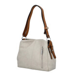 Trendy dámská koženková crossbody kabelka Julianna, šedá