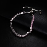 Náramek Swarovski Elements Cianoti Rose, Růžová 14 cm + 9 cm (prodloužení)