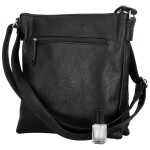 Trendy dámská koženková crossbody kabelka Rosalia, černá