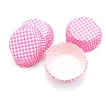 Dortisimo Perfect Home košíčky na muffiny Růžovo-bílé s kostkovaným vzorem (100 ks)