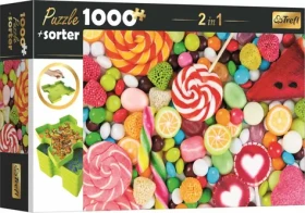Trefl - Puzzle - 2v1 Sladkosti s třídičem