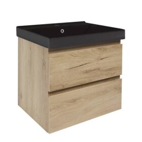 Koupelnová skříňka s umyvadlem SAT B-Way 59x50x45 cm dub mat BWAY260OAKUU1B BWAY260OAKUU1B