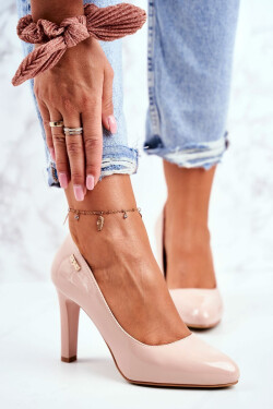 Dámské lodičky Lakované béžové Sergio Leone Campbell 36