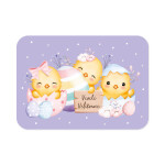 Pohlednice - Tři kuřátka na fialovém - Albi