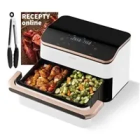 Cosori TF101S Dual blaze TwinFry 10l hozkovzdušná fritéza - bílá (CAF-TF101S-WEUR)