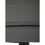 Židle kancelářská, šedá ekokůže, kříž kov chromový, houpací mechanismus, čalouněné područky
