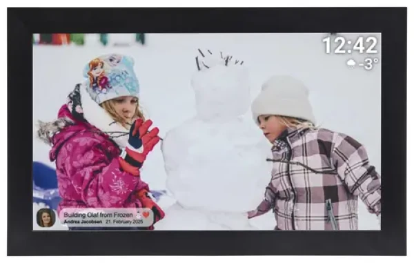 Denver PFF-1504B černá / digitální fotorámeček / Wi-Fi / Micro SD / 1920 x 1080 px (dpff1504b)