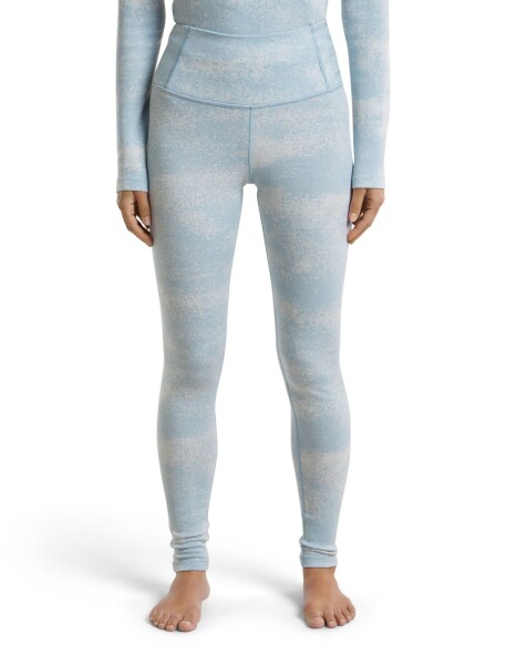 Dámské merino spodky ICEBREAKER Wmns Merino 260 Tech Vertex High Rise Leggings Chillwav, Snow/Zinc Blue/J velikost: XS