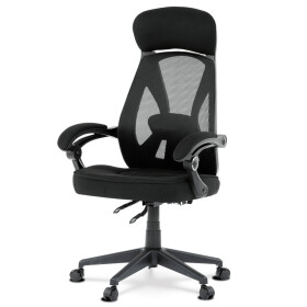 Kancelářská židle, houpací mechanismus, černá síťovina, KA-Y309 BK