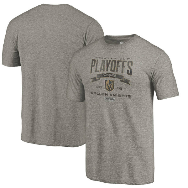 Fanatics Pánské Tričko Vegas Golden Knights 2019 Stanley Cup Playoffs Bound Buzzer Beater Tri-Blend Velikost: