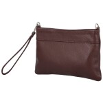 Módní dámská kožená mini crossbody kabelka Kaliopi, tmavě vínová