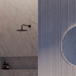 OMNIRES - nástěnné sprchové rameno, 40 cm antracit /AT/ RA01C/KAT