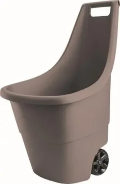 Keter Easy Go Breeze hnědý / Zahradní vozík / Objem 50 l (231353)