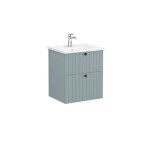 Koupelnová skříňka s umyvadlem VitrA Root 60x67x46 cm zelená mat ROOTG60GINTS ROOTG60GINTS