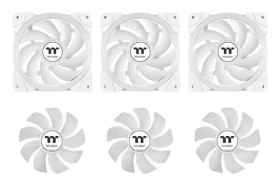 Thermaltake MAGFloe 360 Ultra ARGB Snow Edition bílá / AIO vodní chladič CPU / 3x 120 mm / LCD 3,95" / 2000 RPM (CL-W433-PL12SW-A)