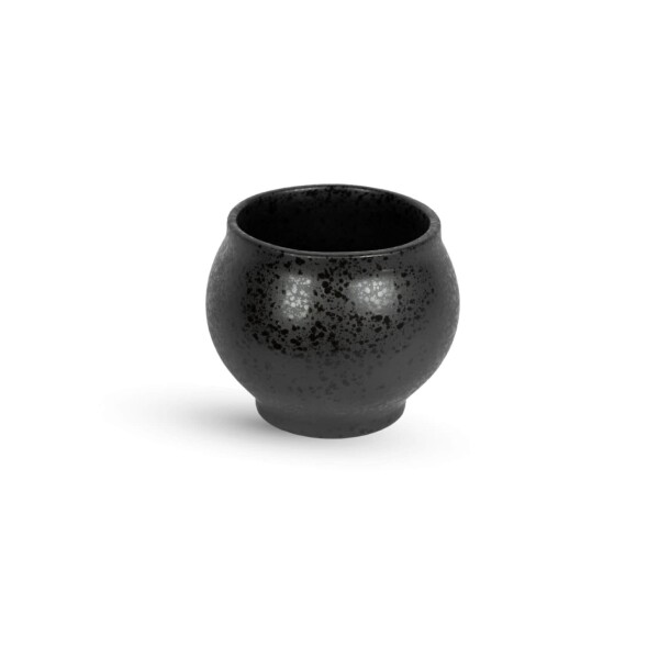 Storefactory Keramický obal na květiny Berghalla Black Small, černá barva, keramika