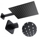 Erga Dual, podomítková sprchová souprava s dešťovou hlavicí 30x30 cm, i-BOX instalační systém, černá matná, ERG-YKA-BP.DUAL30-BLK