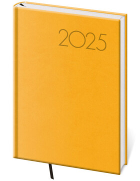 Týdenní diář 2025 A5 Print Pop žlutý