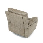 TV a relaxační křeslo s elektrickým ovládáním, potah lanýžová látka v dekoru vintage, 1 motor 240V