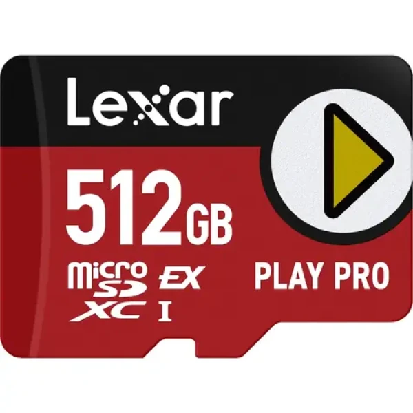 Lexar PLAY PRO microSDXC Express Card 512GB / čtení: 900MBps / zápis: 600MBps / V30 (LMSXPS0512G-BNNNG)