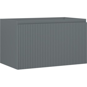 MEXEN/S - Rivel koupelnová skříňka pod umyvadlo 80, 1 šuplík, reliéf , grafit mat 91A20-08047-1-BF66