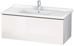 DURAVIT - L-Cube Umyvadlová skříňka 41x102x47 cm, 1 zásuvka, lesklá bílá LC616602222