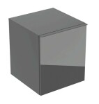GEBERIT - Acanto Boční skříňka 45x52x48 cm, 2 zásuvky, sklo/lávová 503.010.JK.2