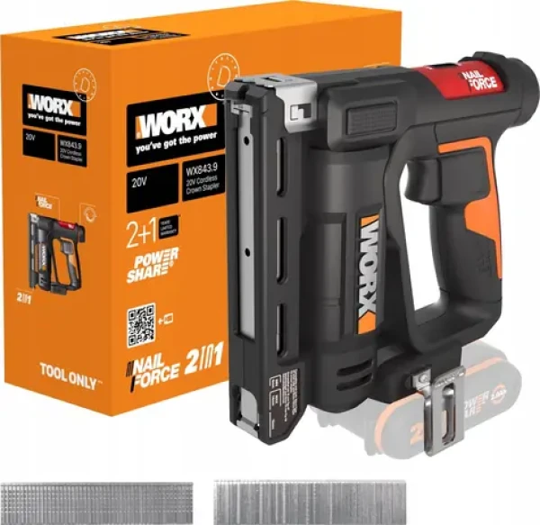 WORX WX843.9 / Aku hřebíkovačka / bez Aku
