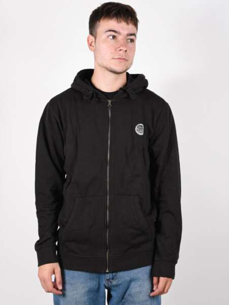 Rip Curl ORIGINAL SURFERS washed black pánská mikina na zip - M